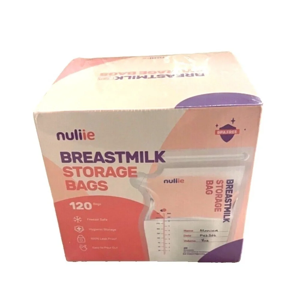 Breastmilk Storage Bags, No-Leak, 120 Count Pack of 1 NEW‎ 120 Pcs Temp-Sensing